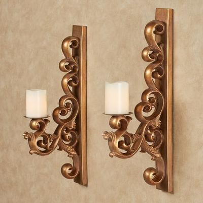 Touch of Class Astrella Wall Sconce Pair Aged Gold, Pair, Aged Gold