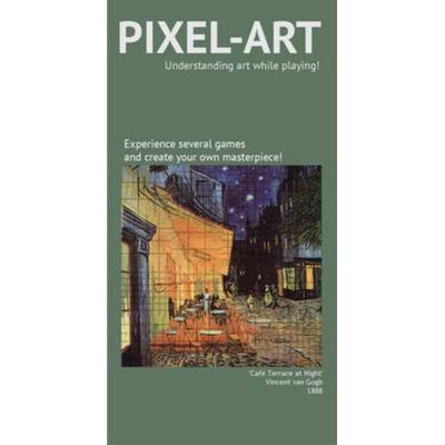 Pixel-Art Game. Café Terrace at Night