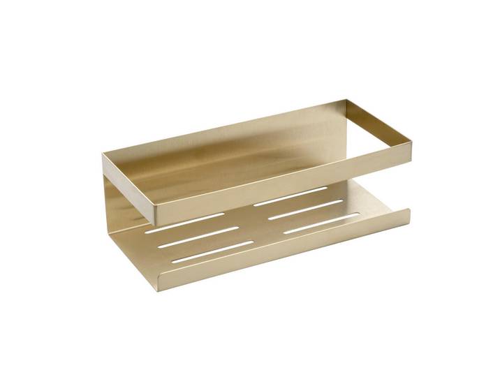 Schöner Wohnen Duschablage, Goldfarben, Metall, eckig, 25x8x11.5 cm, Badaccessoires