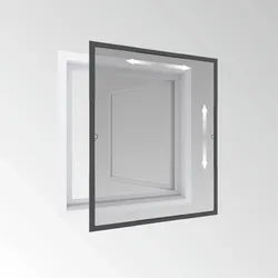 POWERTEC Rahmen Fenster Flexi Fit 100x120 Anthrazit