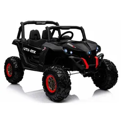 Kinderfahrzeug Jeep XMX603 Schwarz MP4 EVA-Reifen Ledersitz