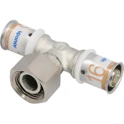 Uponor S-Press PLUS SK-T-Stück Geberit Ø16mm-DN15 (1/2")-Ø16mm IG