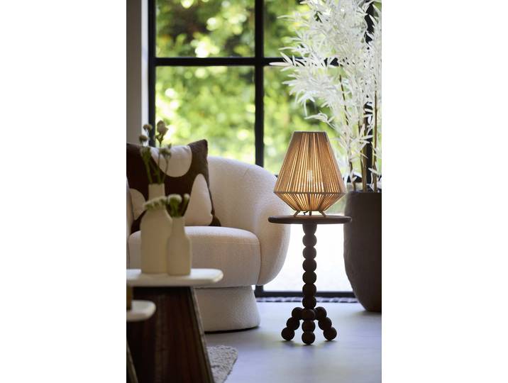Tafellamp japandi Felida Ø 28cm crème Light & Living - 8056143