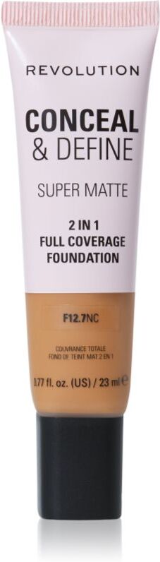 Revolution Conceal & Define mattifying foundation shade F12.7NC 23 ml