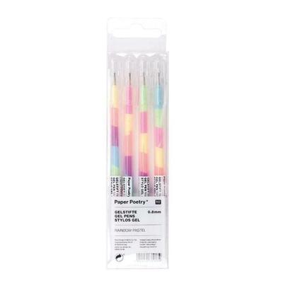 Gelstift Regenbogen Pastell 0,8 mm, Set