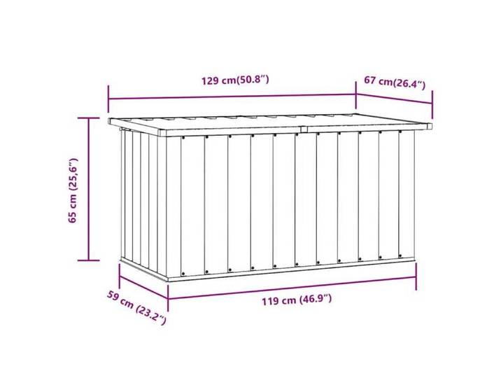 Coffre de rangement de jardin Moderne - NGM - Coffre d'extérieur - Charge 100kg - Vert 129x67x65cm B368945311