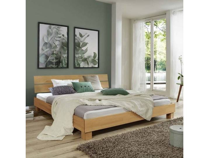 Bett Mera Buche Massivholz 200x200cm
