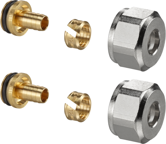Oventrop raccord à compression OFIX K 1016874 pour tube plastique 16x2mm, 2 pièces