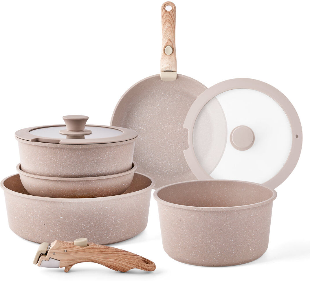Belfry Kitchen 12 - Piece Non-Stick Cookware Set Earth 12