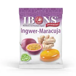 IBONS Ingwer Maracuja o.Zucker Tüte Lutschbonbons 75 g