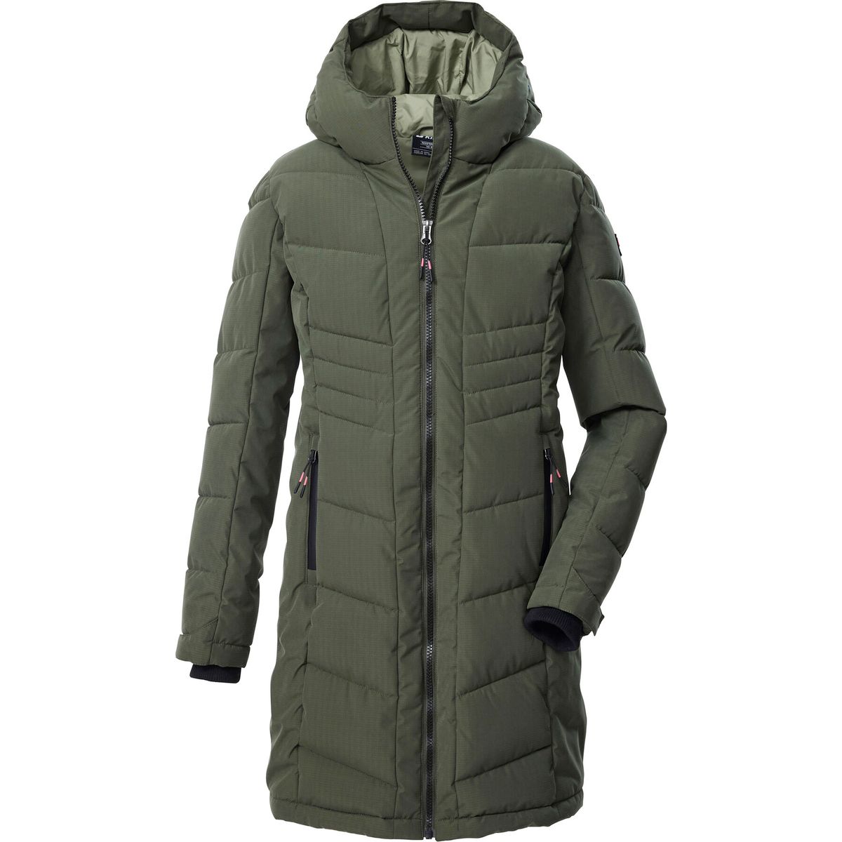 killtec KOW 219 Girls Quilted Coat dunkeloliv (00756) 128 43505-000-00756-128