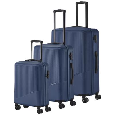 Trolleyset TRAVELITE "BALI 3-teilig Hartschale", blau, ABS, unifarben, Koffer-Sets, TSA-Schloss – robustes Reisegepäck