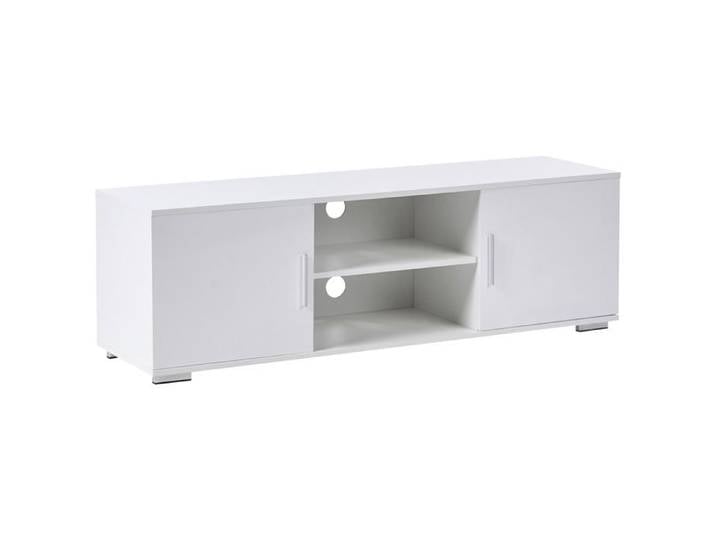 Meuble TV avec LED CHILLIWACK Blanc