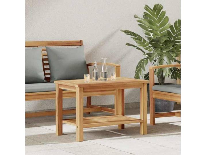 Automne/hiver  Marron Table basse carrée - Marron 70x40x45cm - bois de teck solide - Hauteur:45cm DEC9026673