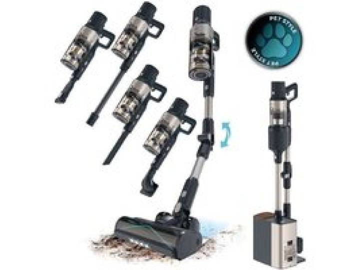 Cecotec Aspirateur Balai sans Fil Conga Rockstar 5500 Hurricane Station Pet Flex. Aspirateur sans Fil Base Auto-vidante