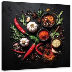 LEINWANDBILD Essen & Trinken 60x60cm