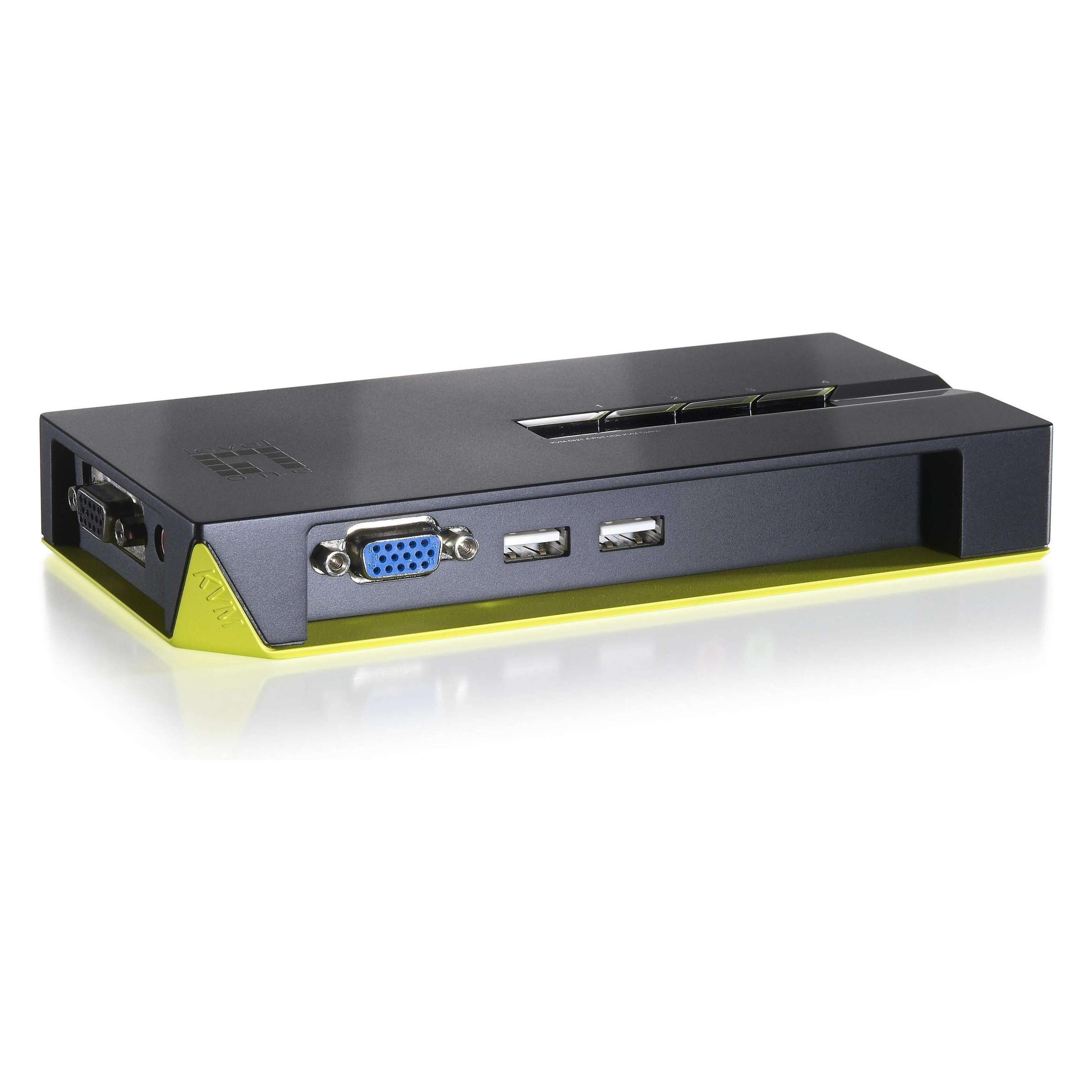 LevelOne KVM-0422: 4Port Kabel-KVM-Switch (590422)