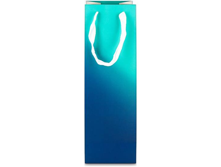 Coop Flaschen-Tragetasche Farbverlauf blau