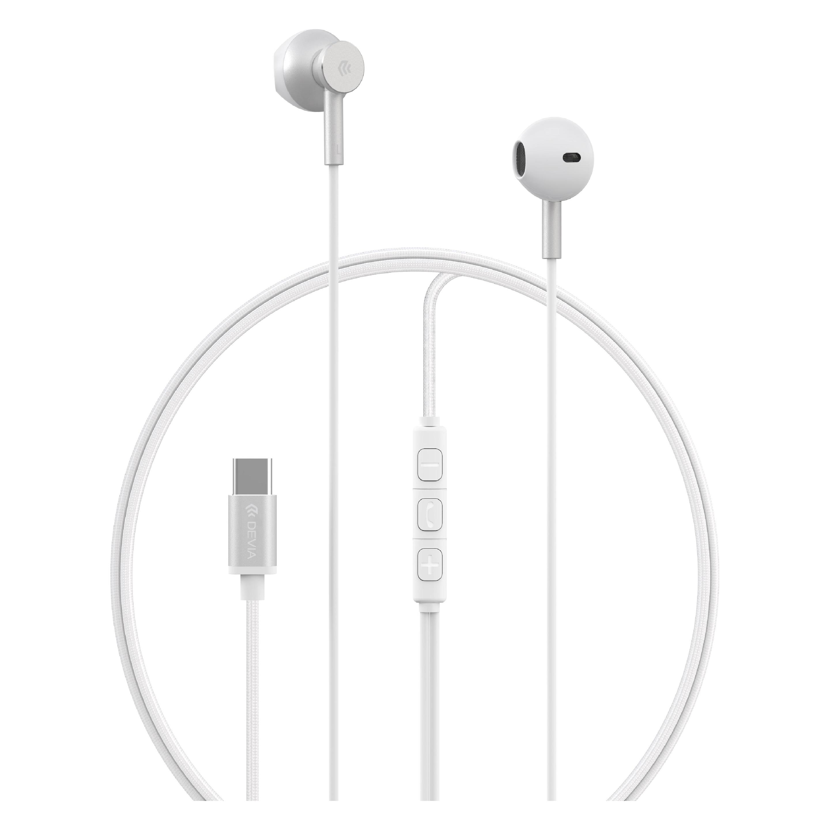 Devia Kabelgebundene Kopfhörer Smart M2 Digital Metall USB-C silber (Kabelgebunden) (52382820)