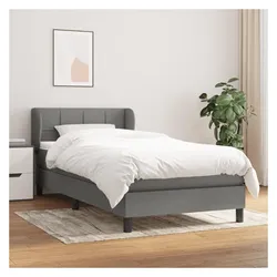 vidaXL, Boxspringbett, Catardorf (Block mit Quadraten) (80 x 200 cm)