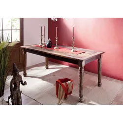 Esstisch Altholz 100x80x76 mehrfarbig lackiert FABLE #25