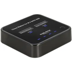 Delock M.2 Dockingstation für 2 x M.2 SATA SSD mit Klon Funktion, SSD + Festplatte Zubehör