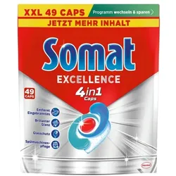 Somat Spülmaschinencaps »Excellence 4in1« 49 Stück rot