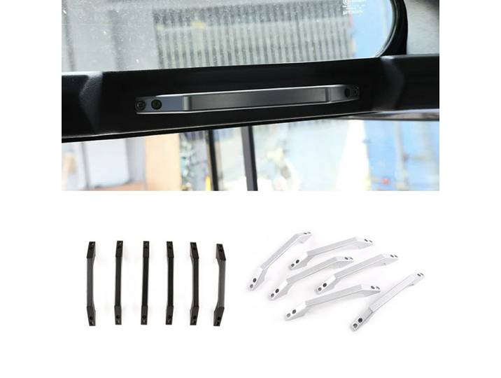 Pour Land Rover Defender 90 110 130 2004 2005 2006 2007 2008 2009 2010 - 2018 poignée de saisie de toit de porte avant arrière de voiture en alliage d'aluminium