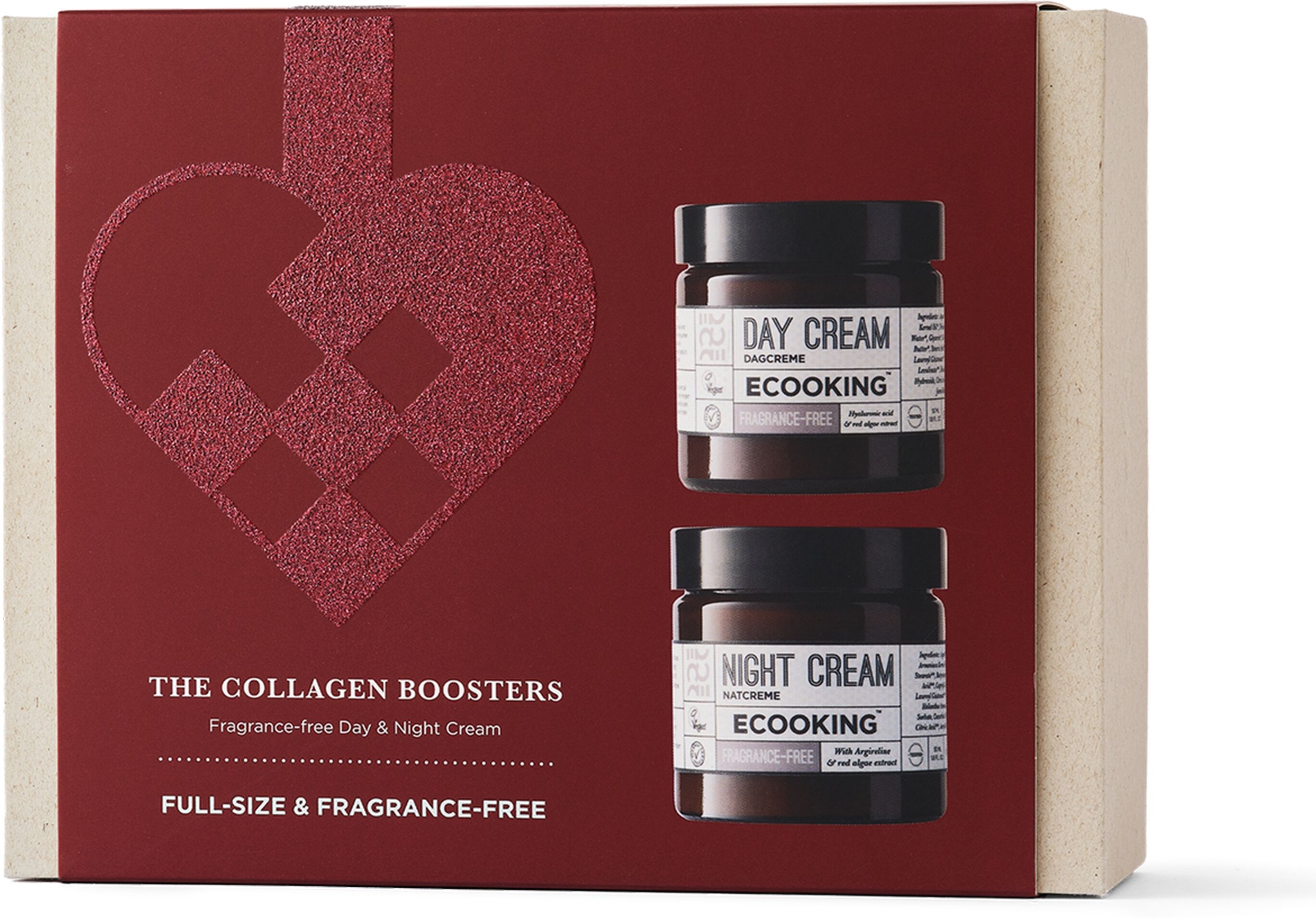 ECOOKING The Collagen Boosters Day & Night Cream Set Fragrance-Free gaveæske 2 x 50 ml