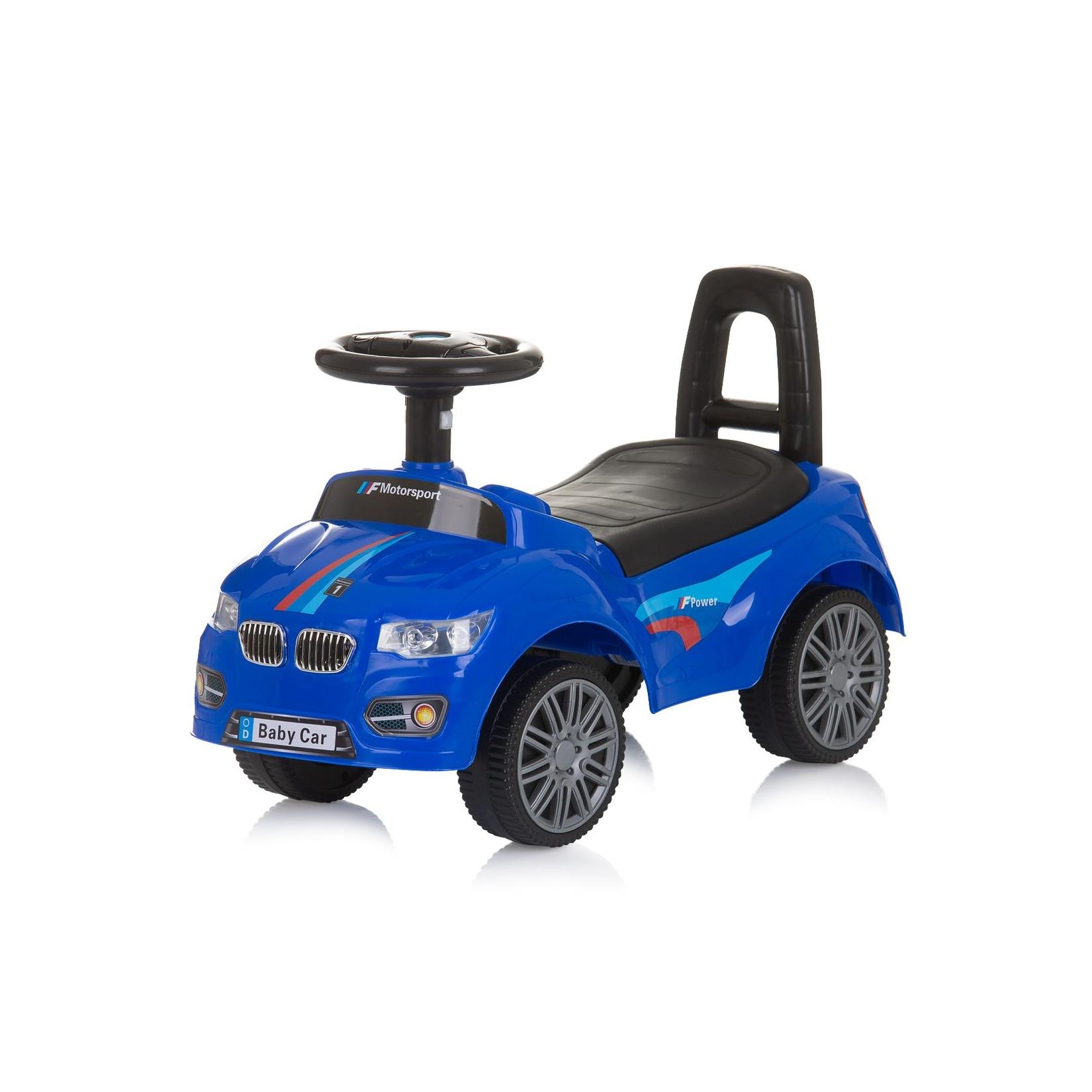 Chipolino Kinder Rutschauto Sprinter Stauraum unter Sitz Musik Hupe Rückenlehne blau