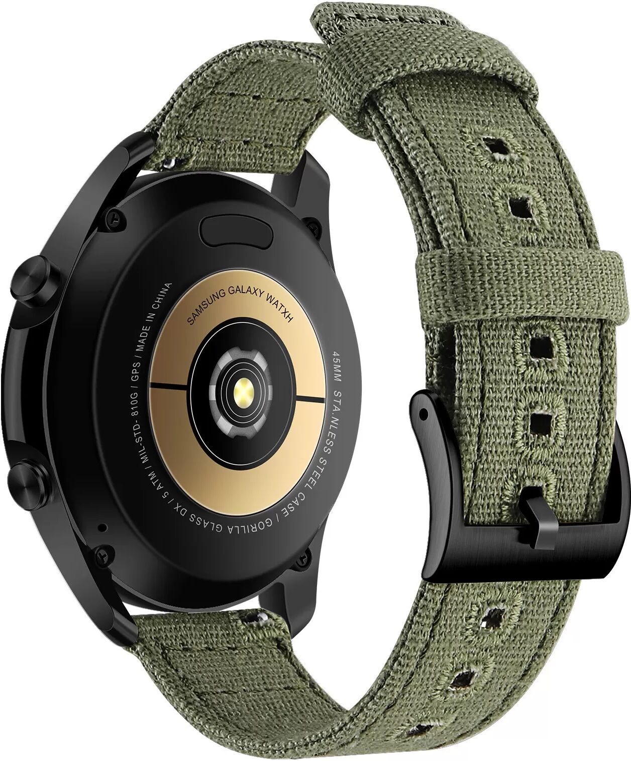 INF 24mm Canvas Strap für Suunto 9 Grün