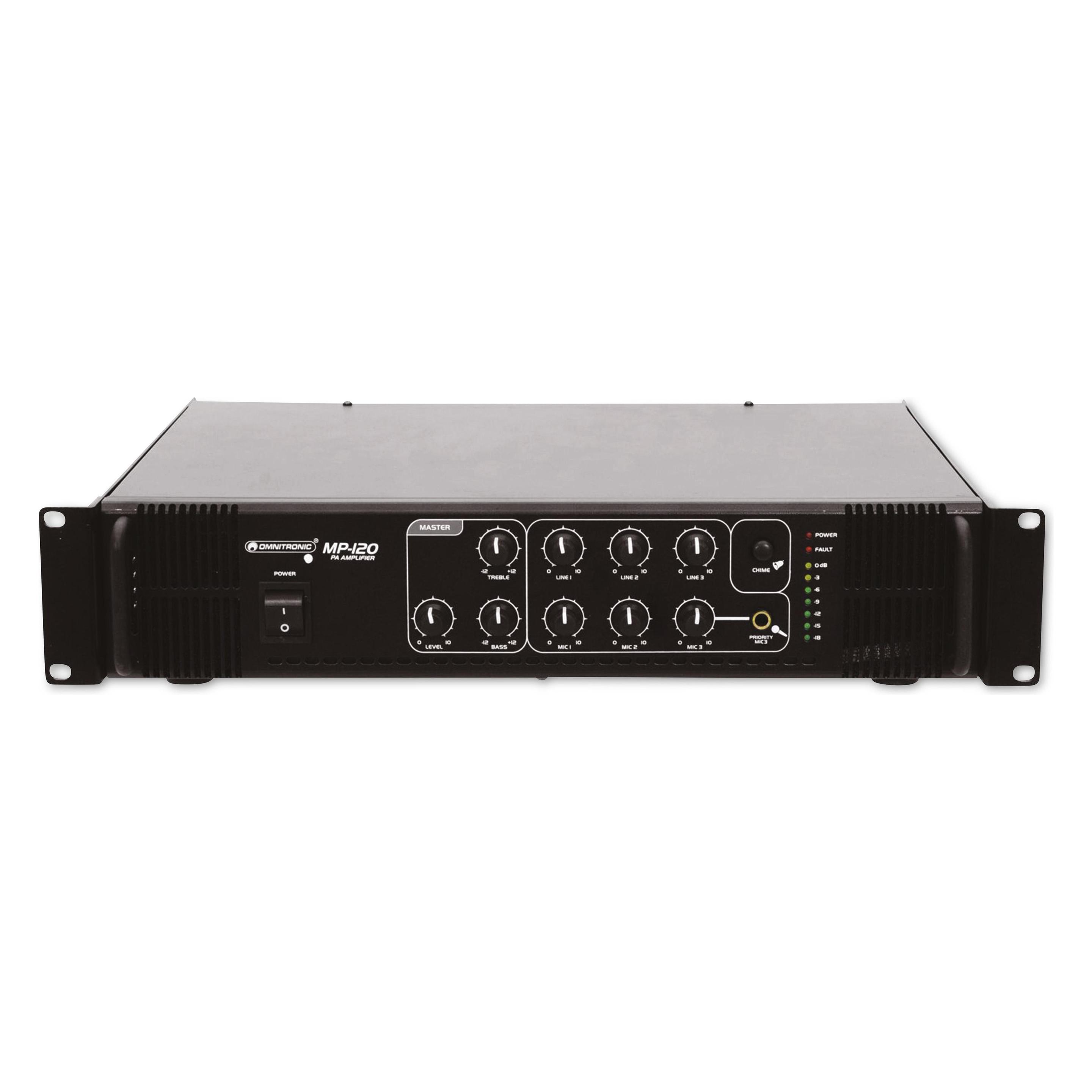 Omnitronic ELA-Verstärker MP-120 120 W (Verstärker) (80709620)