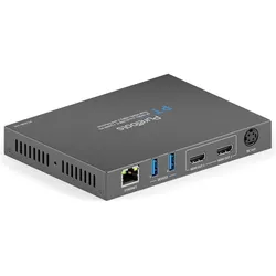Purelink PureTools - ProAV USB-C Alt-mode Docking Station - 4K (60Hz 4:4:4) USB-C + 100W PD Dual 4K HDMI Aus (USB-C, 5 Ports), Dockingstation + USB Hub