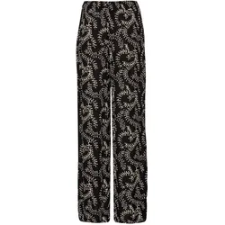 Viskose-Hose in Druck schwarz in Größe 40 von DW-Shop, Schwarz, 40
