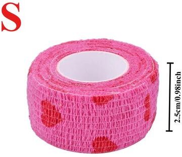Uplift Essentials Pet Self Adhesive Cohesive Bandage Non Woven Breathable Leg & Joint Protector 1pc Pink Heart S