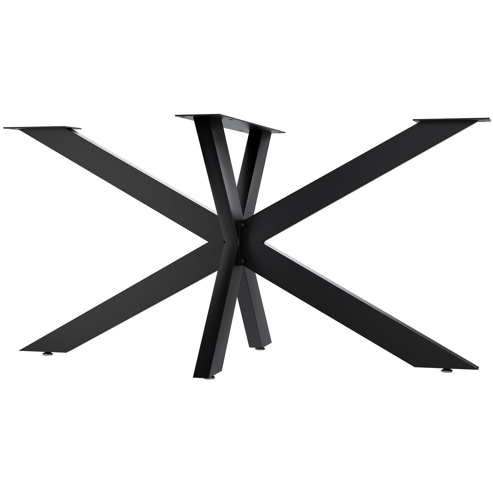 CLP Tischbeine Biloxi V2 L 150x78 cm - Farbe: schwarz, Größe: 150x78 cm