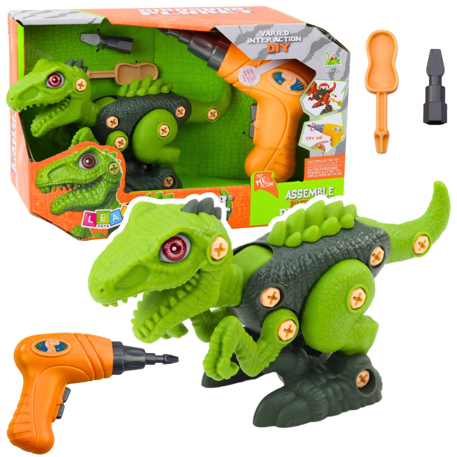 Lean Toys Dinosaurus DIY Groene Boor