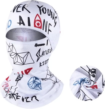 Inspire Curations Cooling Ice Silk Balaclava Full Face UV Protection Cycling Mask mz baise