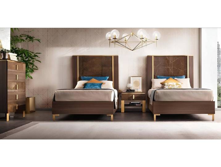 Xlmoebel Einzelbett Luxuriöses Doppel aus Holz 120x200cm im Royal Design (Einzelbett, 1-tlg., Einzelbett 120x200cm), Made in Europa