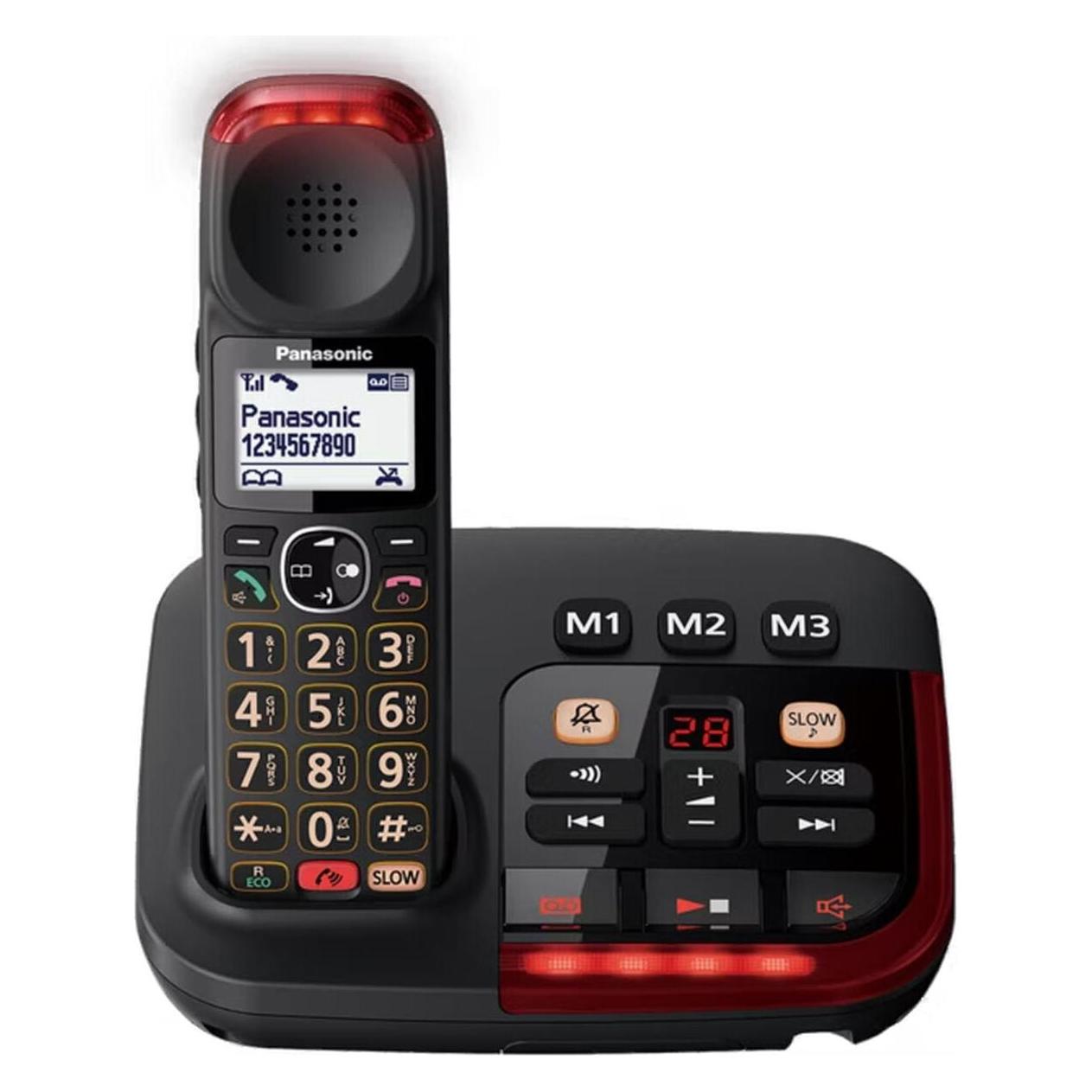Panasonic KX-TGM420 Digitales Schnurlostelefon mit Anrufbeantworter (KX-TGM420EXB)