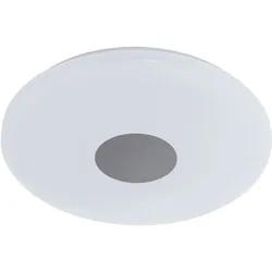 18 Watt LED Decken Leuchte Lampe Dimmer 3000-6000K Beleuchtung rund Stahl weiß EGLO 75289