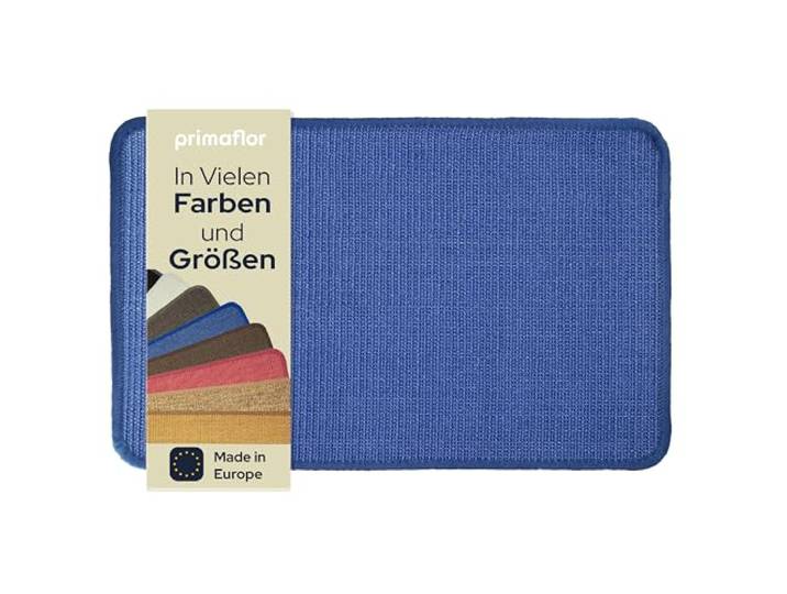 Primaflor Katzen-Kratzmatte - Blau, 100 x 200 cm, Rutschhemmende Sisalmatte für Krallenpflege, Robuster Kratzpad für Wand, Boden oder Kratzmöbel