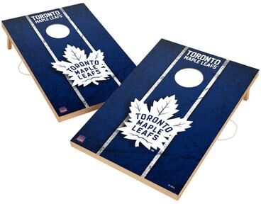Skip's Garage Vintage Toronto Maple Leafs NHL Regulation 2x4 Cornhole Set