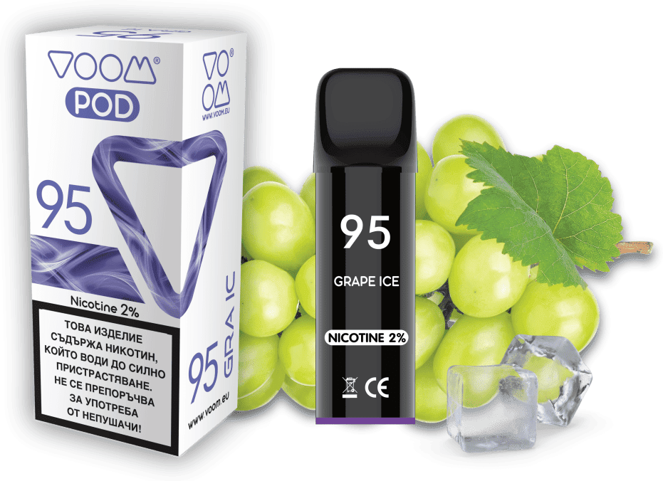 VOOM POD 95 Grape Ice   2 ml - 2% nicotine - 1  single unit
