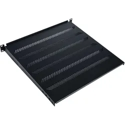 Digitus ASSMANN Shelf 19 "1HE 450mm mit Unterstützung, schwarz, Serverschrank Zubehör, Schwarz