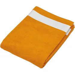 Kariban Velours Strandtuch K118 orange/white one size