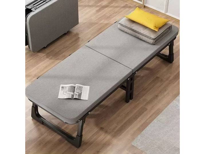 Lit pliant individuel, lit de sieste pour le bureau, lit de camping, portable avec roulettes pour les siestes au bureau, le camping, les garages, les dortoirs et les petits appartements