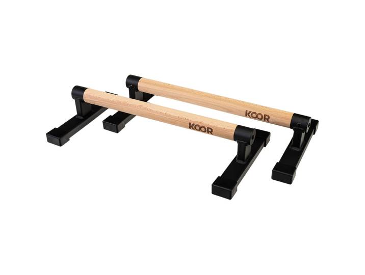 KOOR Liegestützgriffe Alli Birke/Stahl B 50 cm - Trainingsgerät
