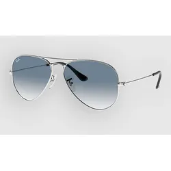 Ray-Ban Aviator Large Metal Silver Sonnenbrille clear gradient blue Gr. Uni
