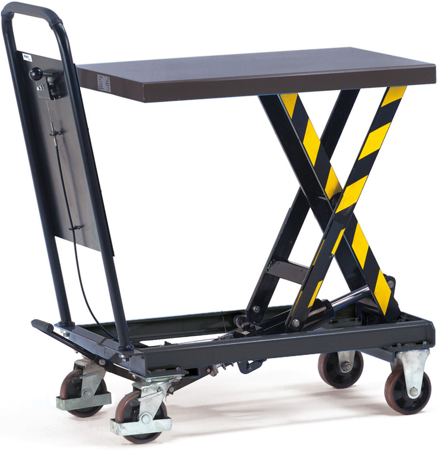 fetra Hubtischwagen 6832 - Tragkraft 250kg Polyurethan-Reifen)